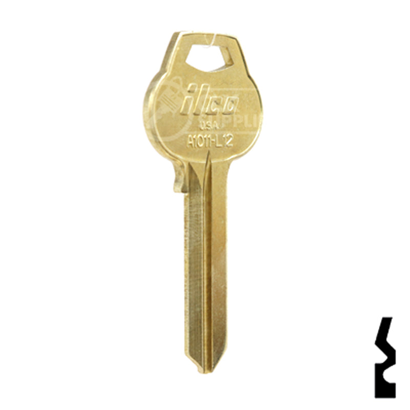 Uncut Key Blank | Corbin Russwin | A1011-L12 Residential-Commercial Key Ilco