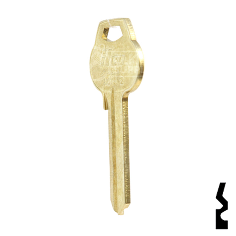 Uncut Key Blank | Corbin Russwin | A1011-L12 Residential-Commercial Key Ilco