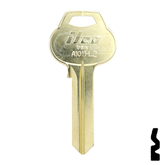 Uncut Key Blank | Corbin Russwin | A1011-L2 Residential-Commercial Key Ilco