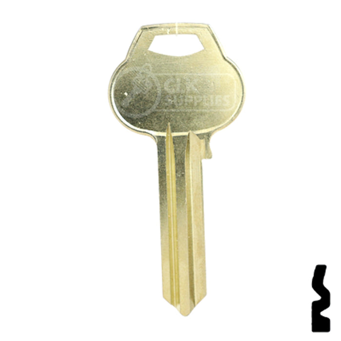 Uncut Key Blank | Corbin Russwin | A1011-L2 Residential-Commercial Key Ilco