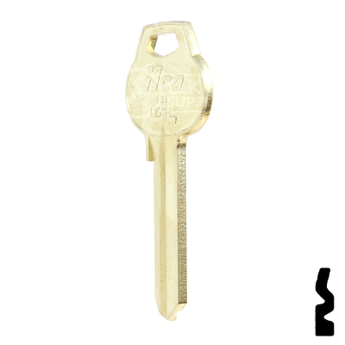 Uncut Key Blank | Corbin Russwin | A1011-L2 Residential-Commercial Key Ilco