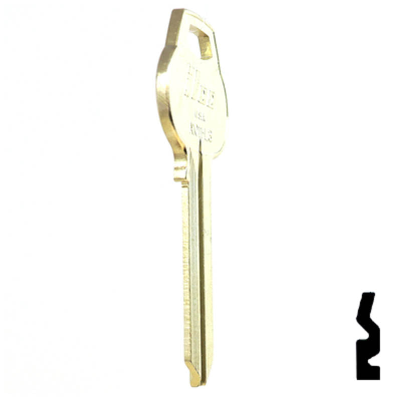 Uncut Key Blank | Corbin Russwin | A1011-L3 Residential-Commercial Key Ilco