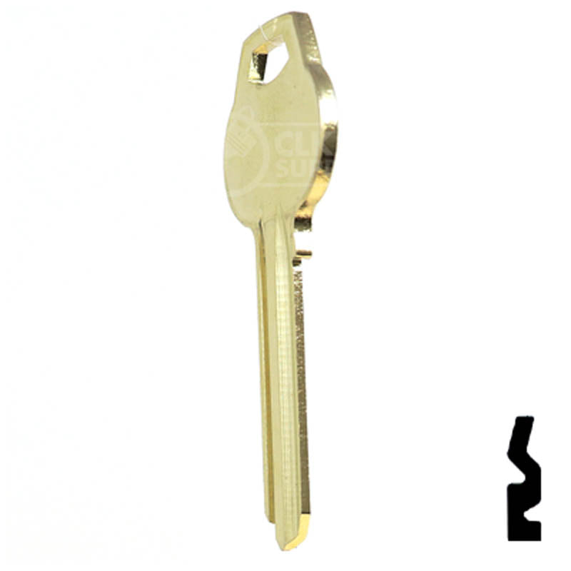 Uncut Key Blank | Corbin Russwin | A1011-L3 Residential-Commercial Key Ilco