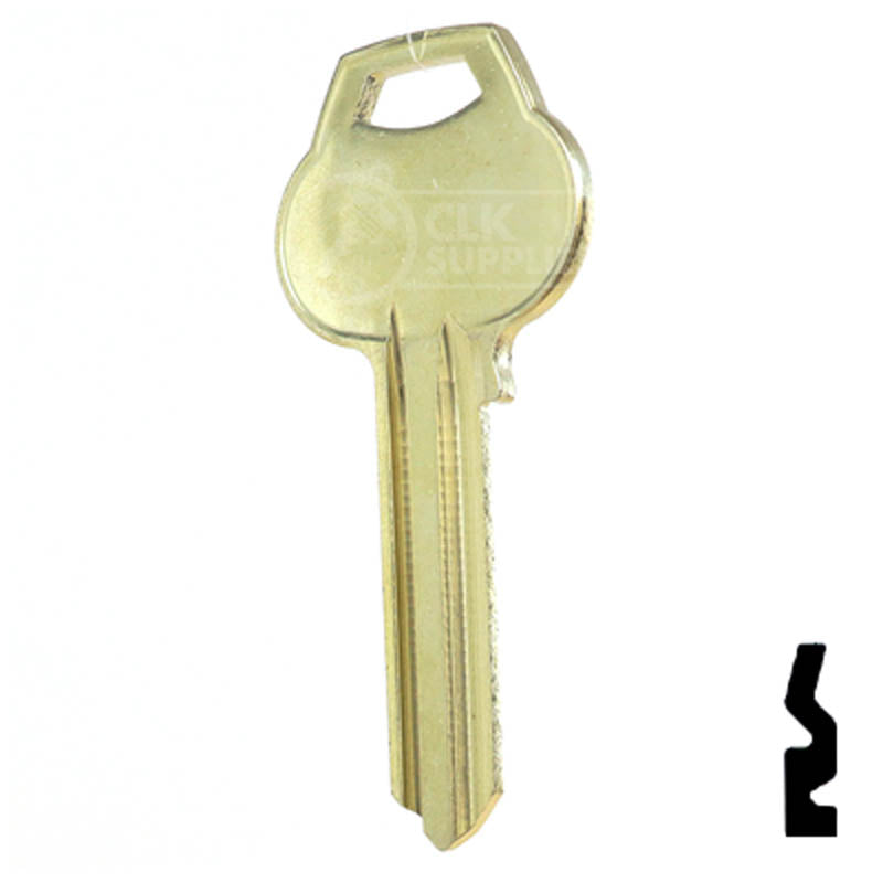 Uncut Key Blank | Corbin Russwin | A1011-L3 Residential-Commercial Key Ilco