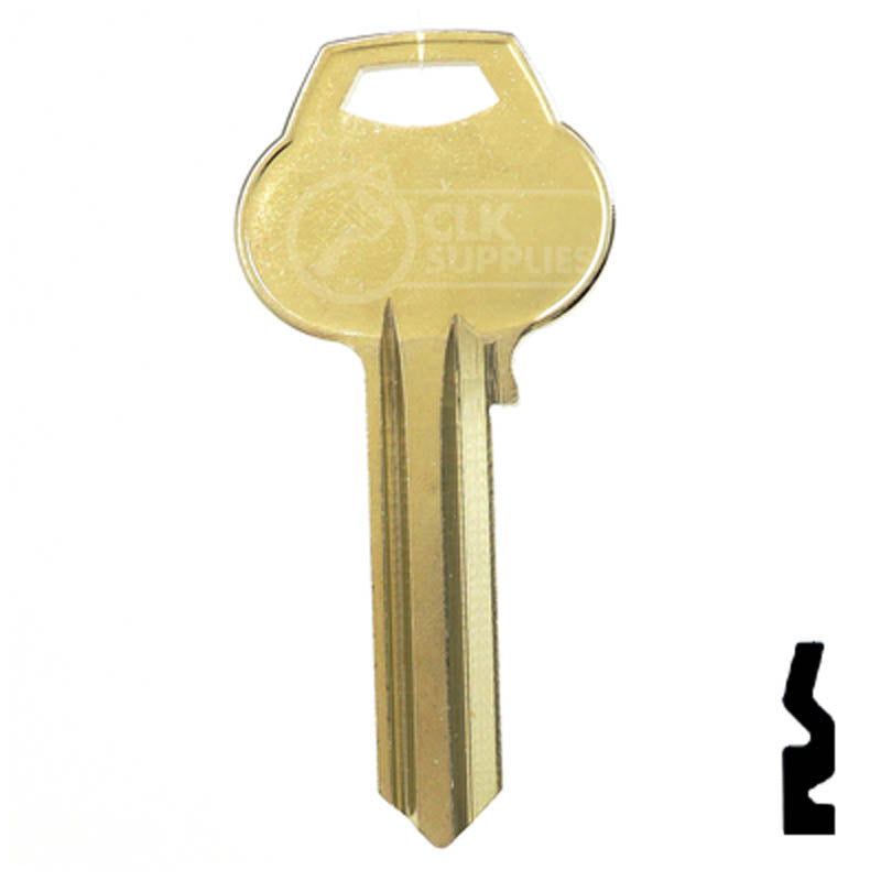 Uncut Key Blank | Corbin Russwin | A1011-L3 Residential-Commercial Key Ilco