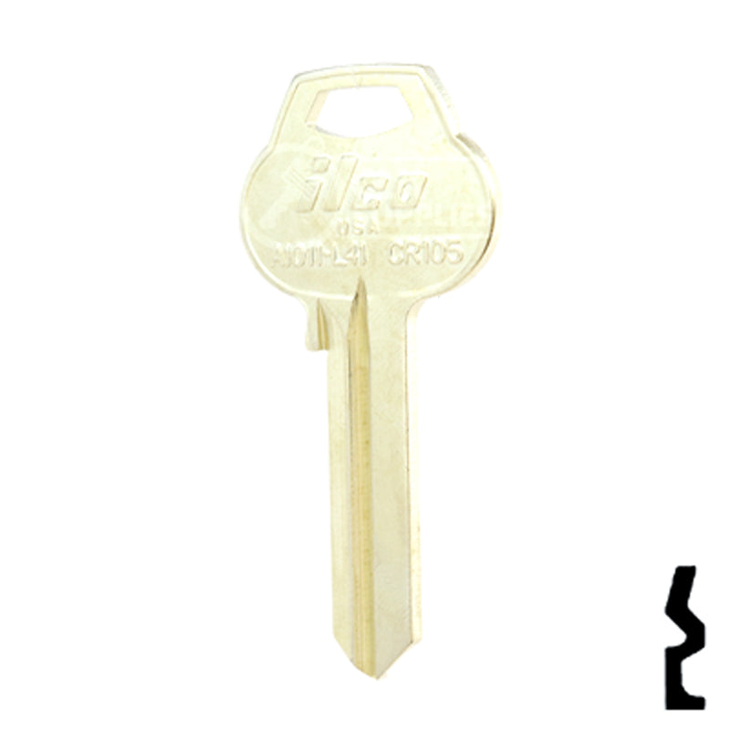 Uncut Key Blank | Corbin Russwin | A1011-L41 Residential-Commercial Key Ilco