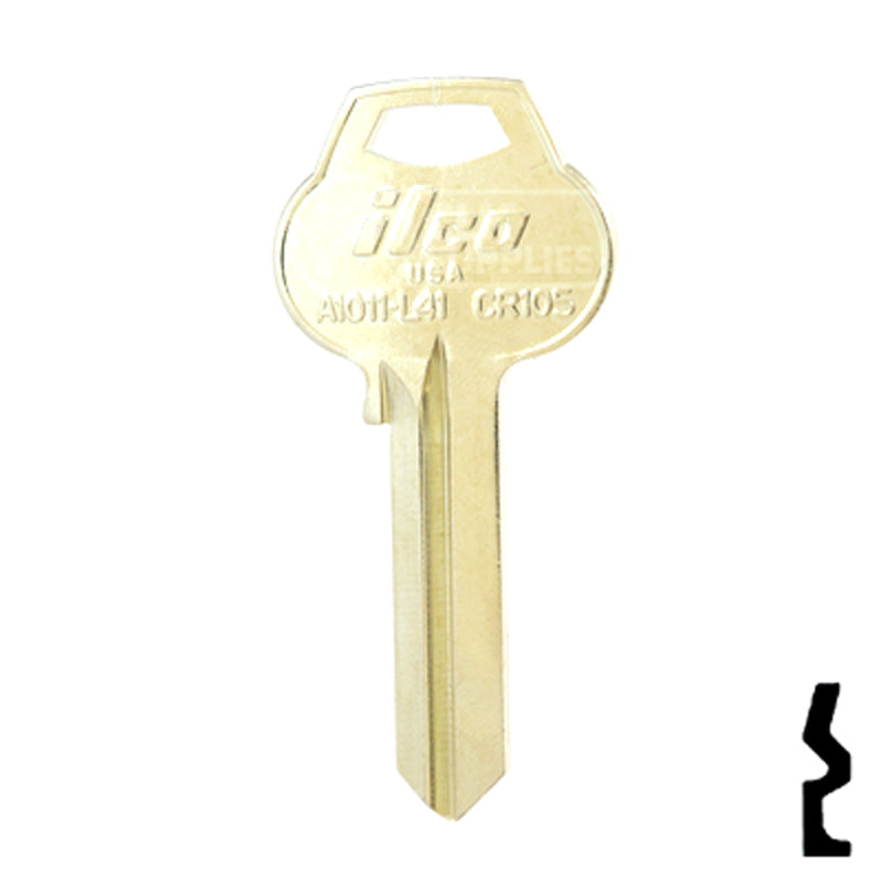 Uncut Key Blank | Corbin Russwin | A1011-L41 Residential-Commercial Key Ilco