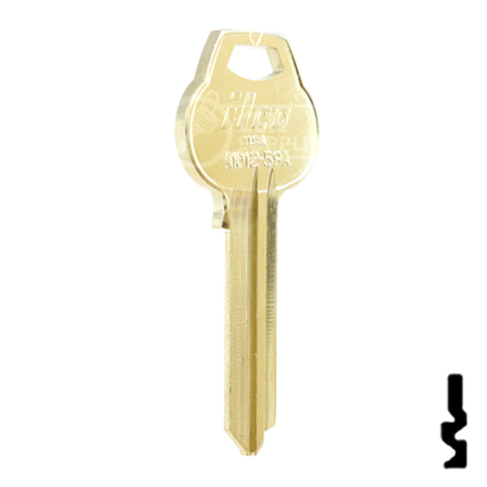 Uncut Key Blank | Corbin Russwin | A1012-59A Residential-Commercial Key Ilco