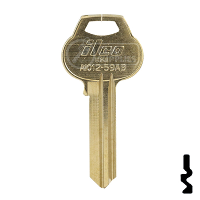 Uncut Key Blank | Corbin Russwin | A1012-59AB Residential-Commercial Key Ilco