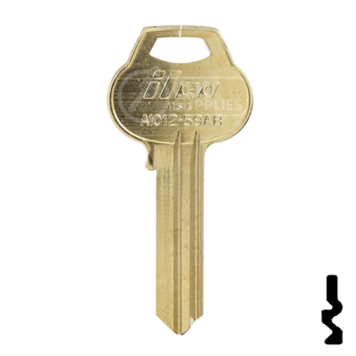 Uncut Key Blank | Corbin Russwin | A1012-59AB Residential-Commercial Key Ilco