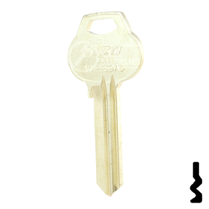 Uncut Key Blank | Corbin Russwin | A1012-59AD Residential-Commercial Key Ilco