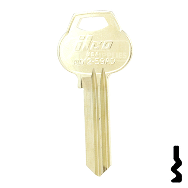 Uncut Key Blank | Corbin Russwin | A1012-59AD Residential-Commercial Key Ilco