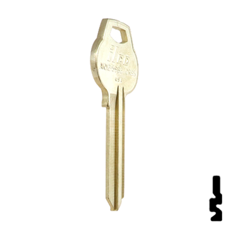 Uncut Key Blank | Corbin Russwin | A1012-59B2 Residential-Commercial Key Ilco
