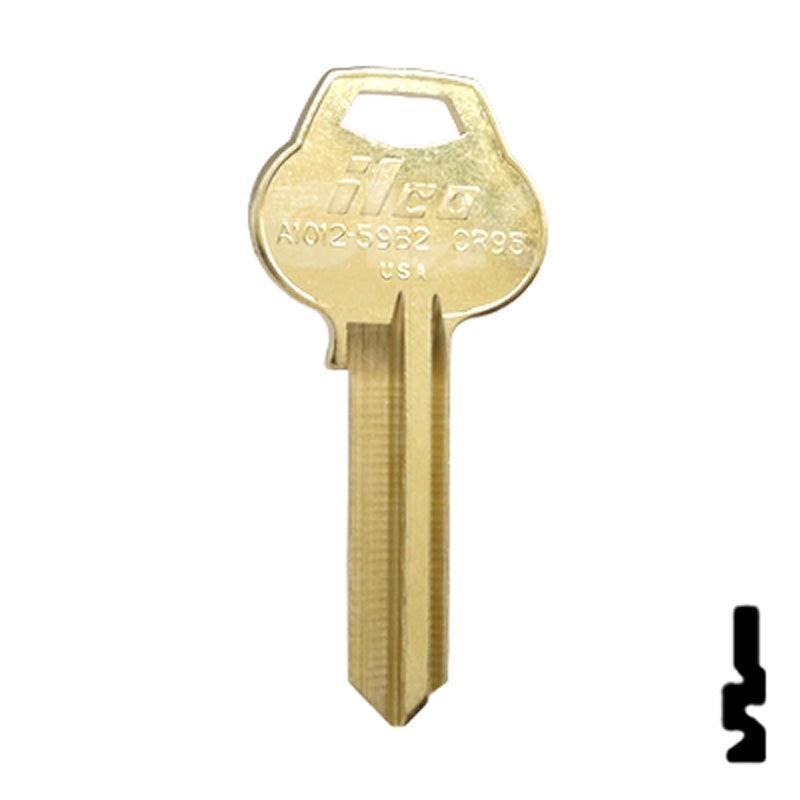 Uncut Key Blank | Corbin Russwin | A1012-59B2 Residential-Commercial Key Ilco