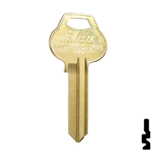 Uncut Key Blank | Corbin Russwin | A1012-59B2 Residential-Commercial Key Ilco