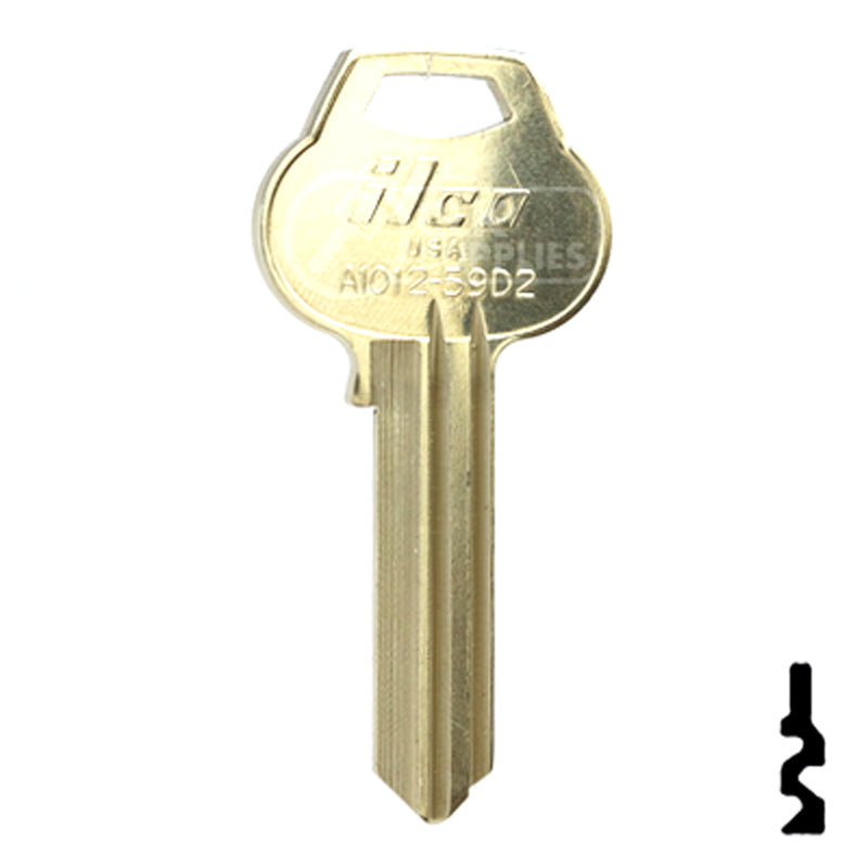 Uncut Key Blank | Corbin Russwin | A1012-59D2 Residential-Commercial Key Ilco