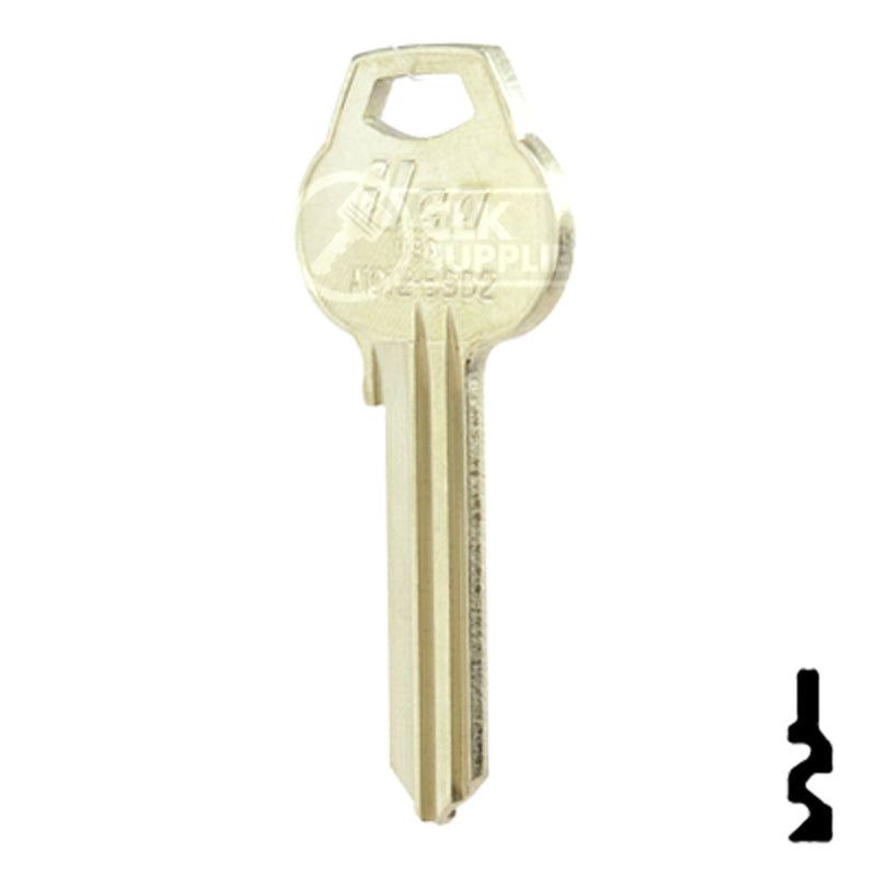 Uncut Key Blank | Corbin Russwin | A1012-59D2 Residential-Commercial Key Ilco