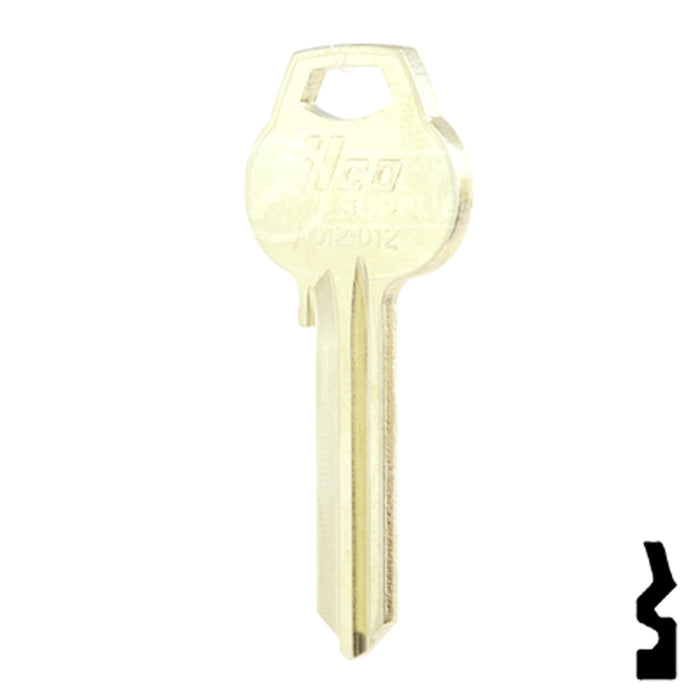 Uncut Key Blank | Corbin Russwin | A1012-D12 Residential-Commercial Key Ilco