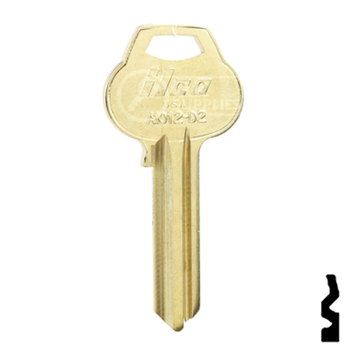 Uncut Key Blank | Corbin Russwin | A1012-D2 Residential-Commercial Key Ilco