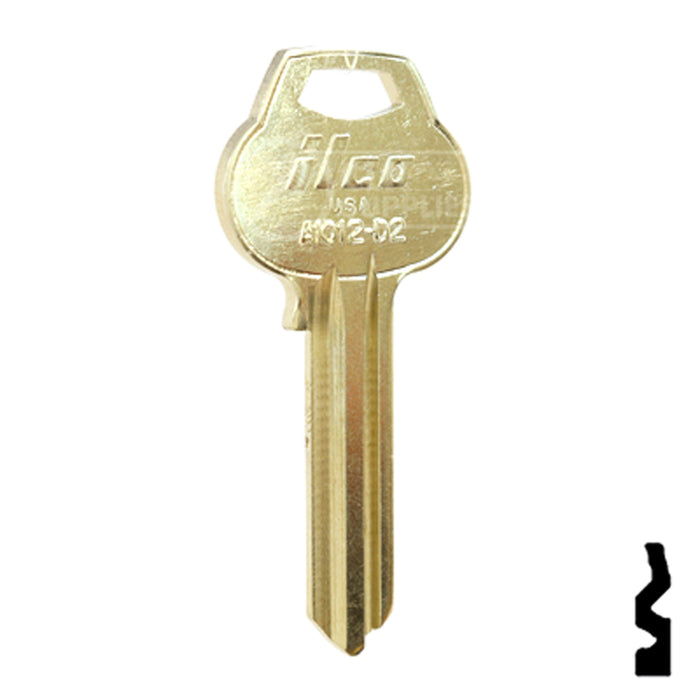 Uncut Key Blank | Corbin Russwin | A1012-D2 Residential-Commercial Key Ilco