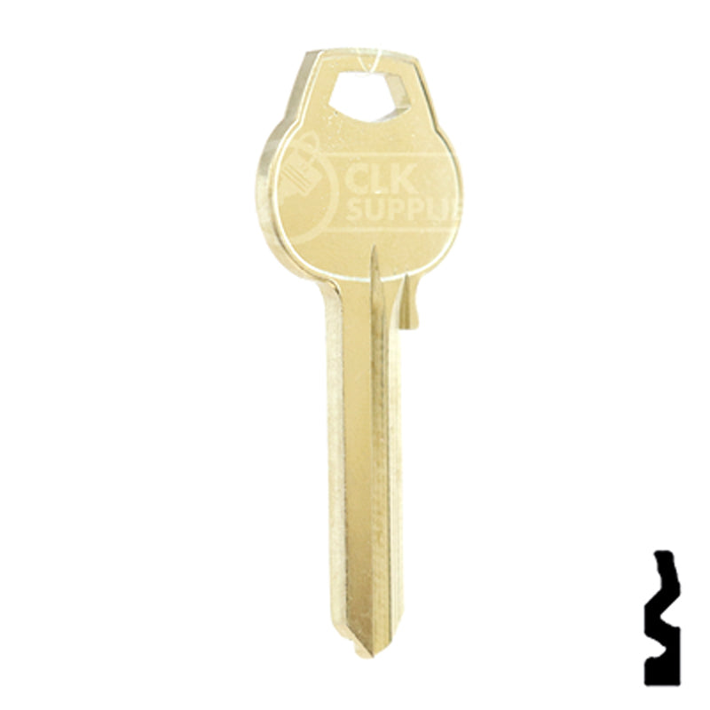 Uncut Key Blank | Corbin Russwin | A1012-D2 Residential-Commercial Key Ilco