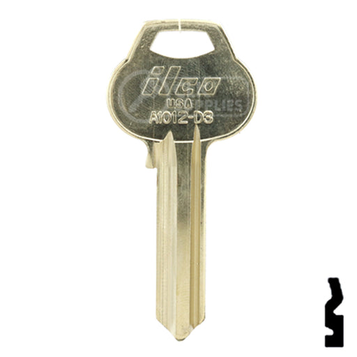 Uncut Key Blank | Corbin Russwin | A1012-D3 Residential-Commercial Key Ilco