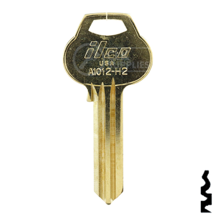 Uncut Key Blank | Corbin Russwin | A1012-H2 Residential-Commercial Key Ilco