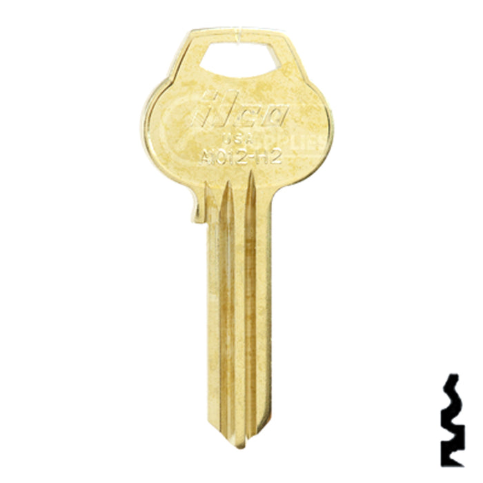 Uncut Key Blank | Corbin Russwin | A1012-H2 Residential-Commercial Key Ilco