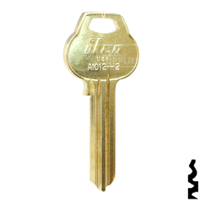 Uncut Key Blank | Corbin Russwin | A1012-H2 Residential-Commercial Key Ilco