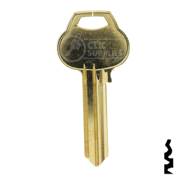 Uncut Key Blank | Corbin Russwin | A1012-H2 Residential-Commercial Key Ilco