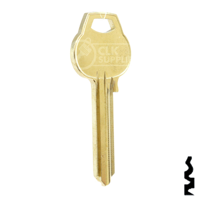 Uncut Key Blank | Corbin Russwin | A1012-H2 Residential-Commercial Key Ilco