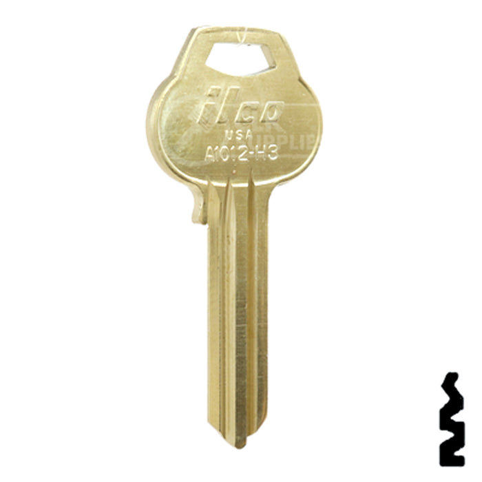 Uncut Key Blank | Corbin Russwin | A1012-H3 Residential-Commercial Key Ilco