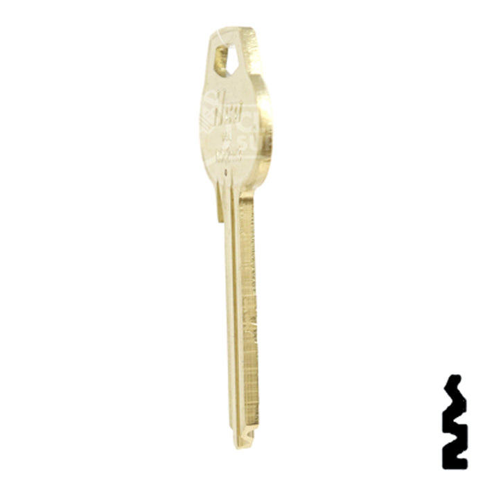 Uncut Key Blank | Corbin Russwin | A1012-H3 Residential-Commercial Key Ilco