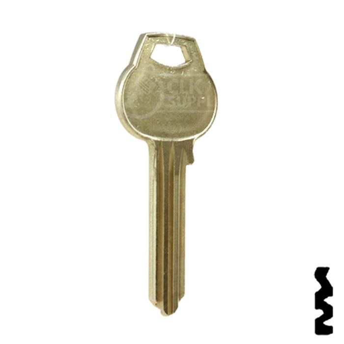 Uncut Key Blank | Corbin Russwin | A1012-H7 Residential-Commercial Key Ilco