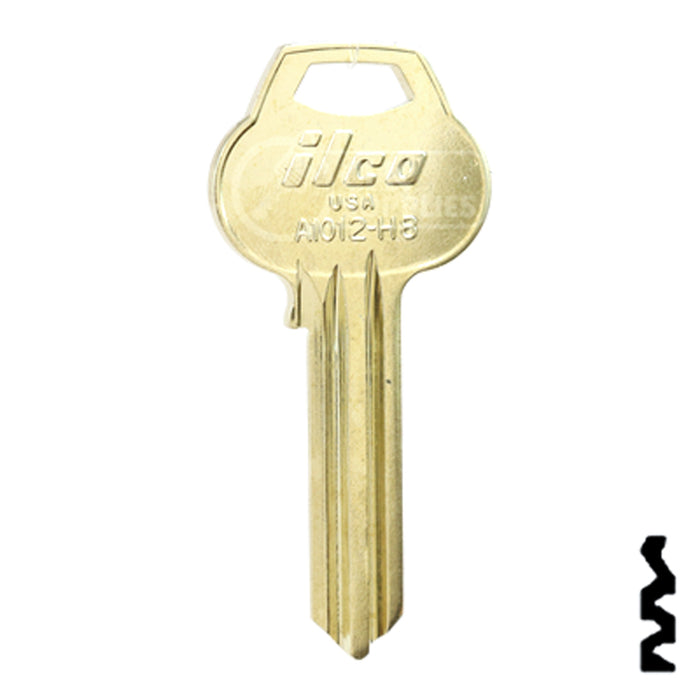 Uncut Key Blank | Corbin Russwin | A1012-H8 Residential-Commercial Key Ilco