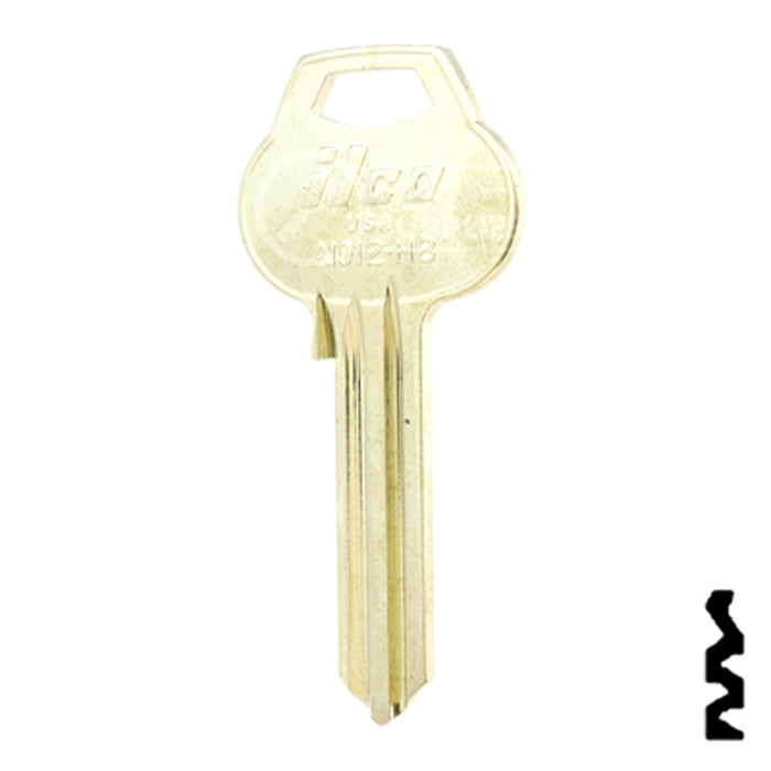 Uncut Key Blank | Corbin Russwin | A1012-H8 Residential-Commercial Key Ilco