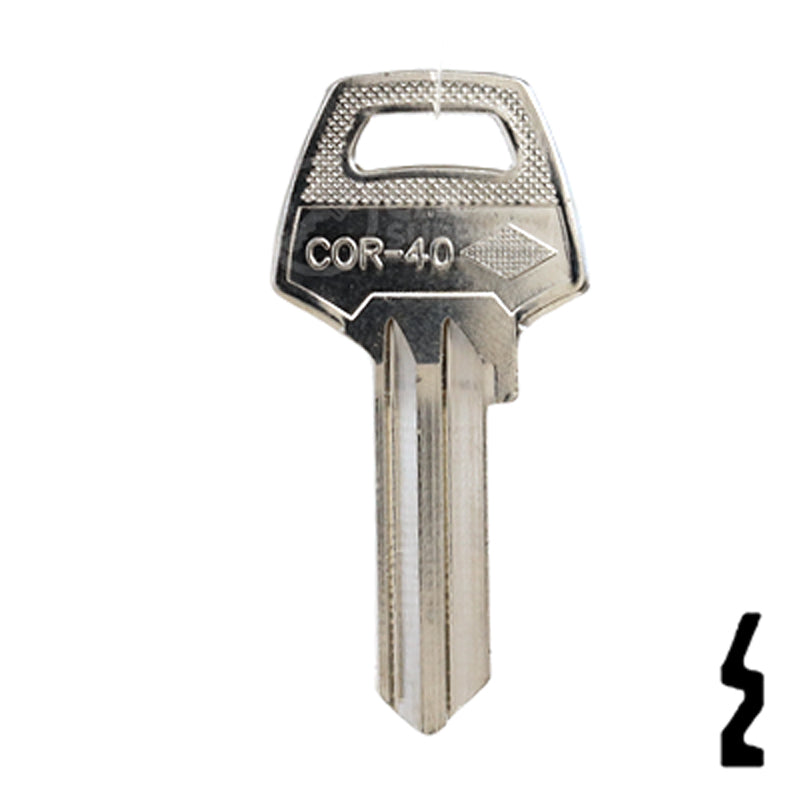 Uncut Key Blank | Corbin Russwin | CB2, COR-40 Residential-Commercial Key JMA USA