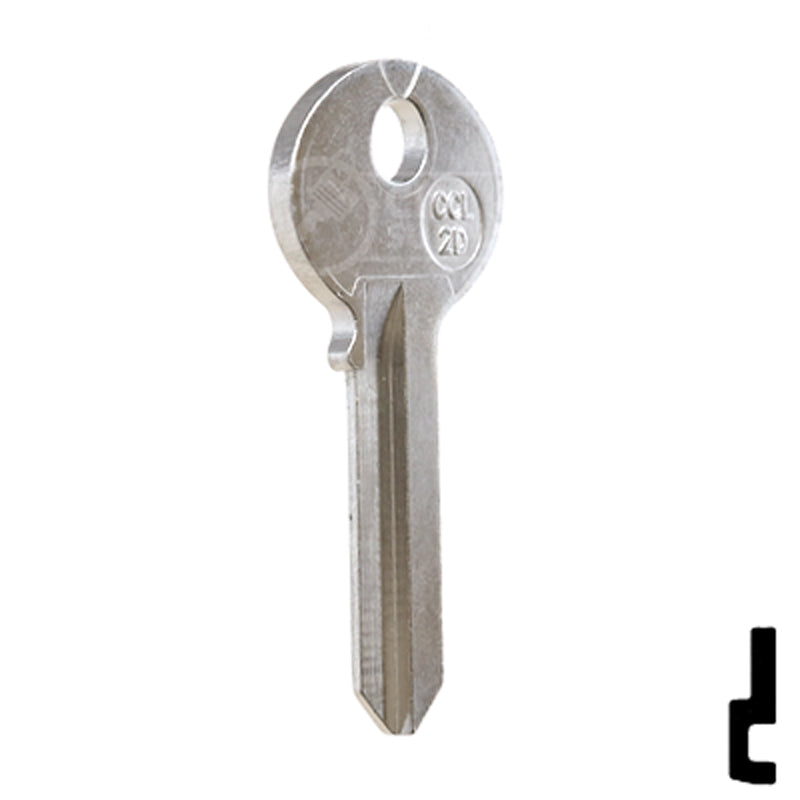 Uncut Key Blank | Corbin Russwin | CCL-2D Residential-Commercial Key JMA USA