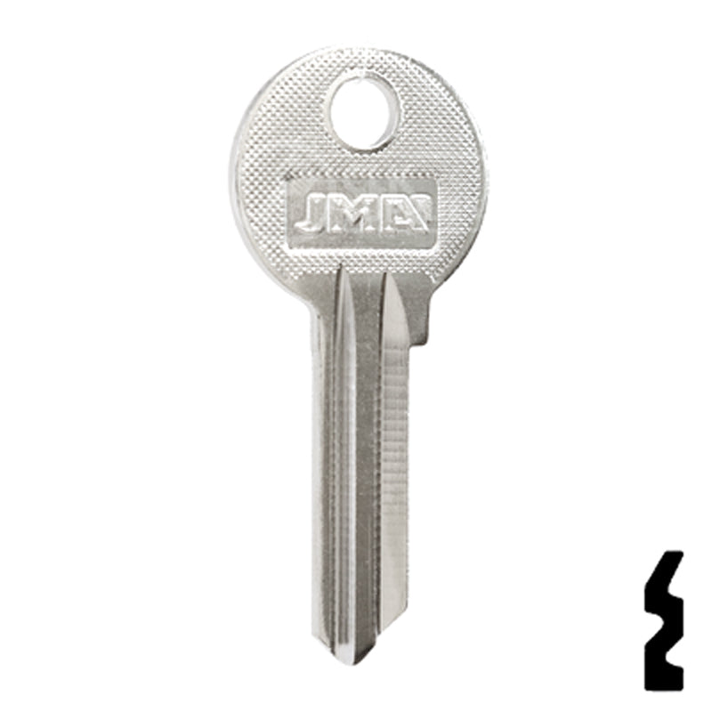 Uncut Key Blank | Corbin Russwin | COR-1D Residential-Commercial Key JMA USA