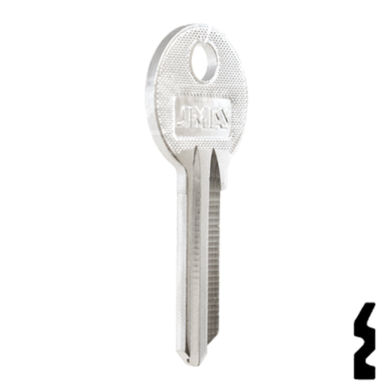 Uncut Key Blank | Corbin Russwin | COR-1D Residential-Commercial Key JMA USA