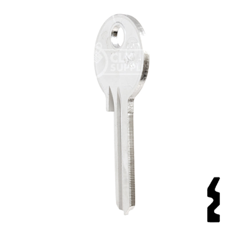 Uncut Key Blank | Corbin Russwin | COR-1D Residential-Commercial Key JMA USA