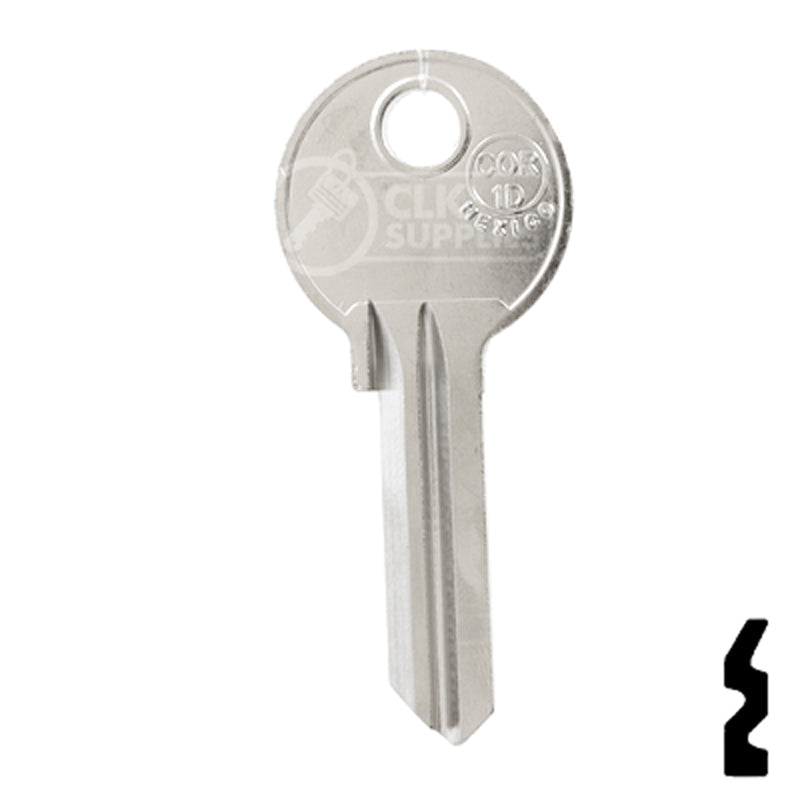 Uncut Key Blank | Corbin Russwin | COR-1D Residential-Commercial Key JMA USA