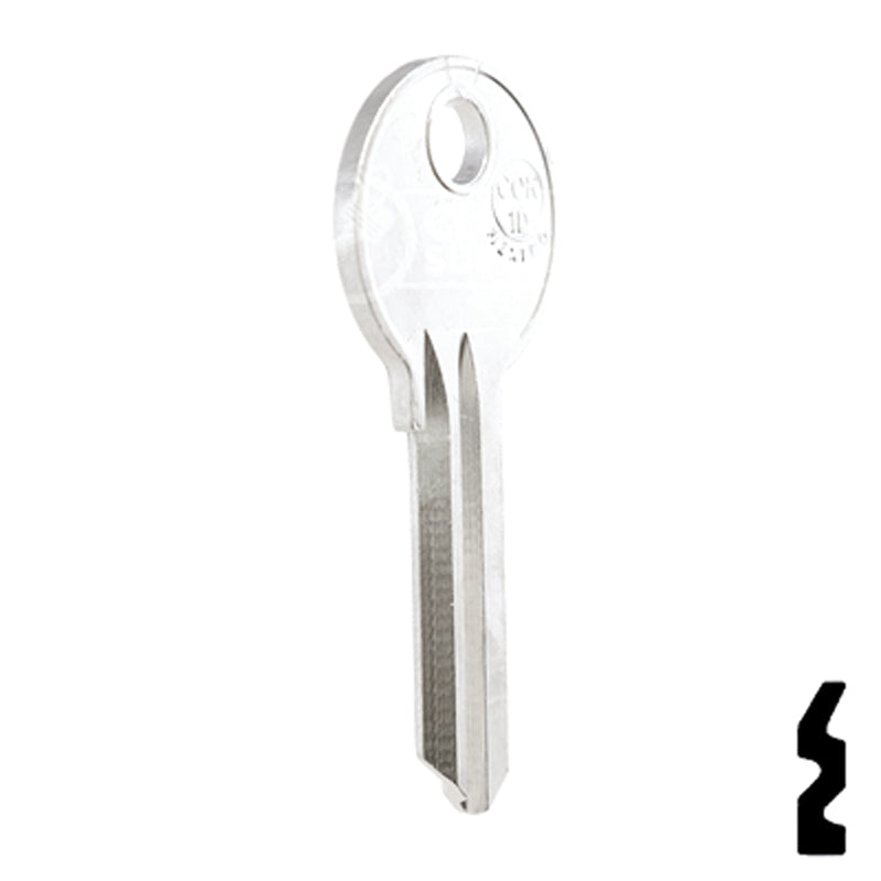 Uncut Key Blank | Corbin Russwin | COR-1D Residential-Commercial Key JMA USA