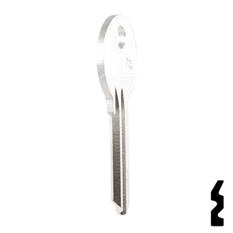 Uncut Key Blank | Corbin Russwin | COR-1D Residential-Commercial Key JMA USA