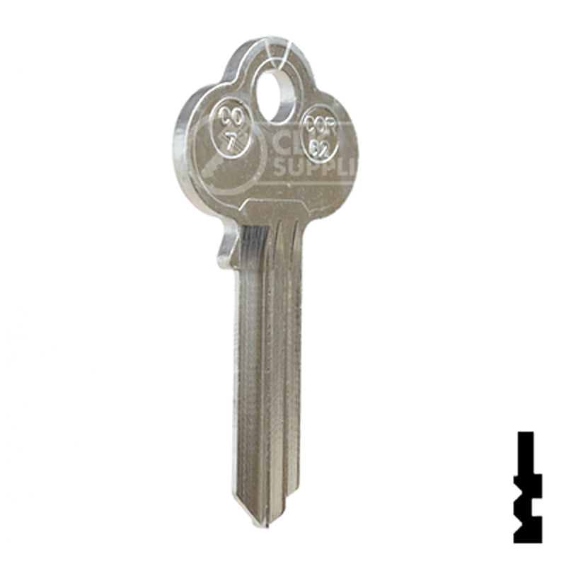 Uncut Key Blank | Corbin Russwin | COR-62 Residential-Commercial Key JMA USA