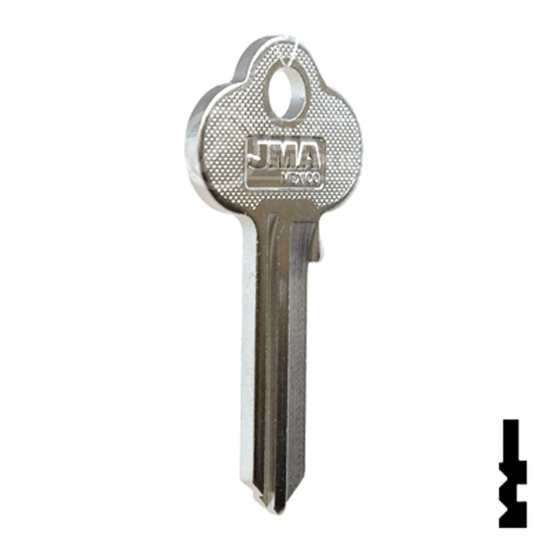 Uncut Key Blank | Corbin Russwin | COR-62 Residential-Commercial Key JMA USA