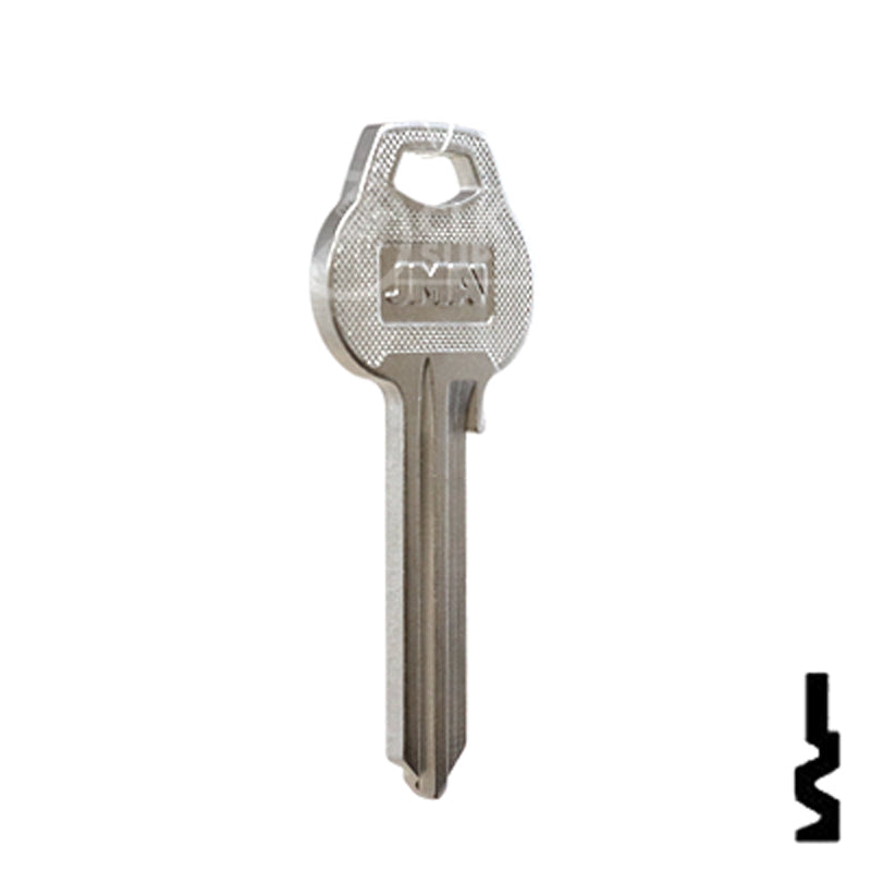 Uncut Key Blank | Corbin Russwin | CR88, COR-216 Residential-Commercial Key JMA USA