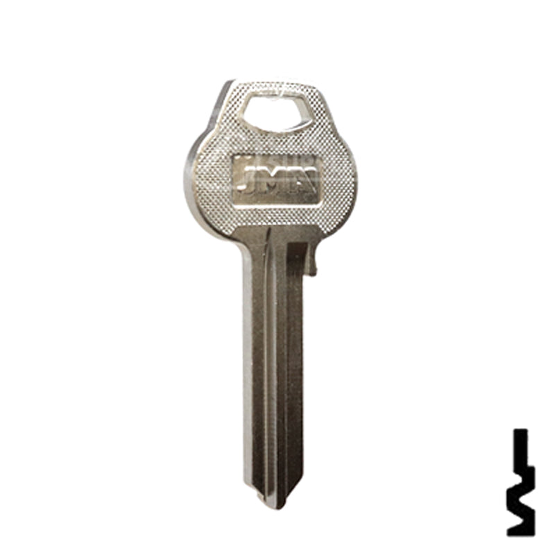 Uncut Key Blank | Corbin Russwin | CR88, COR-216 Residential-Commercial Key JMA USA