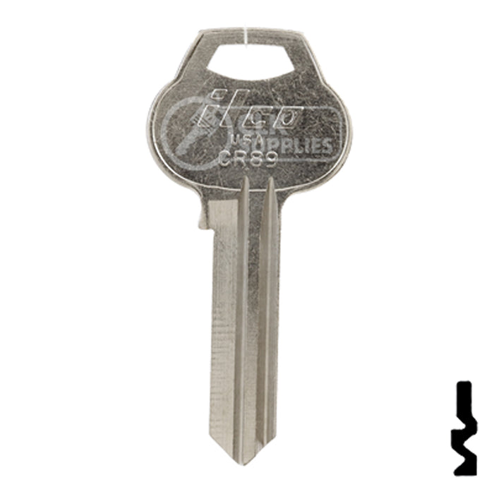 Uncut Key Blank | Corbin Russwin | CR89 Residential-Commercial Key Ilco