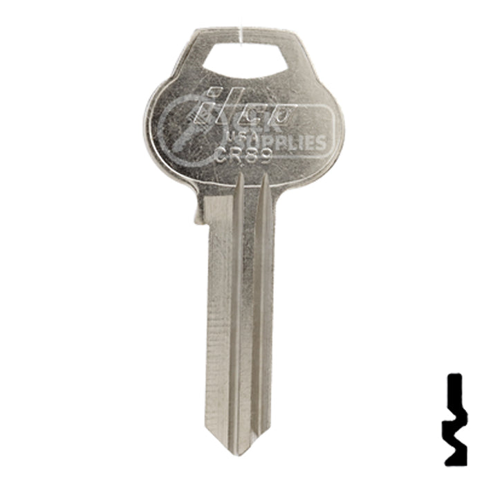 Uncut Key Blank | Corbin Russwin | CR89 Residential-Commercial Key Ilco